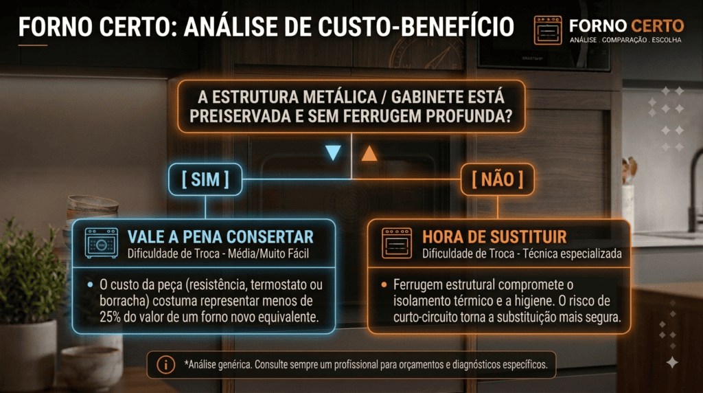 Quanto tempo dura um forno elétrico: trocar ou consertar?