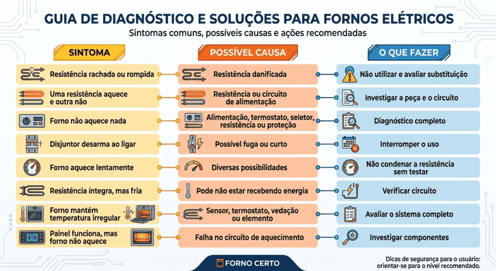 Como Saber se a Resistência do Forno Queimou? 7 Sinais e Como Testar