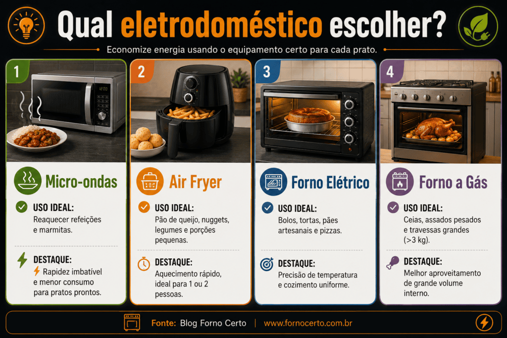 Guia Rápido: O que usar em cada receita