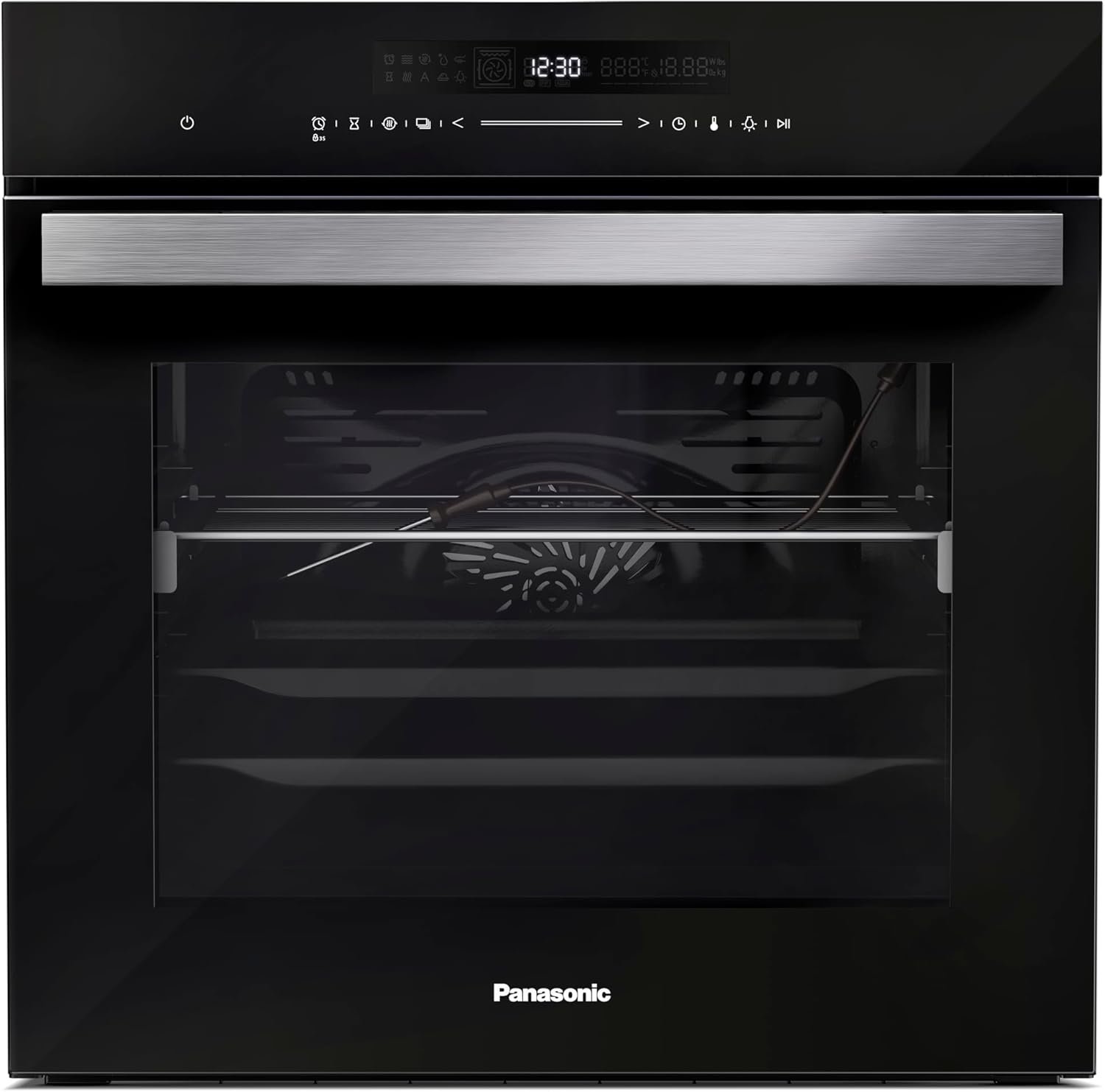Forno Panasonic 72L Black Glass   