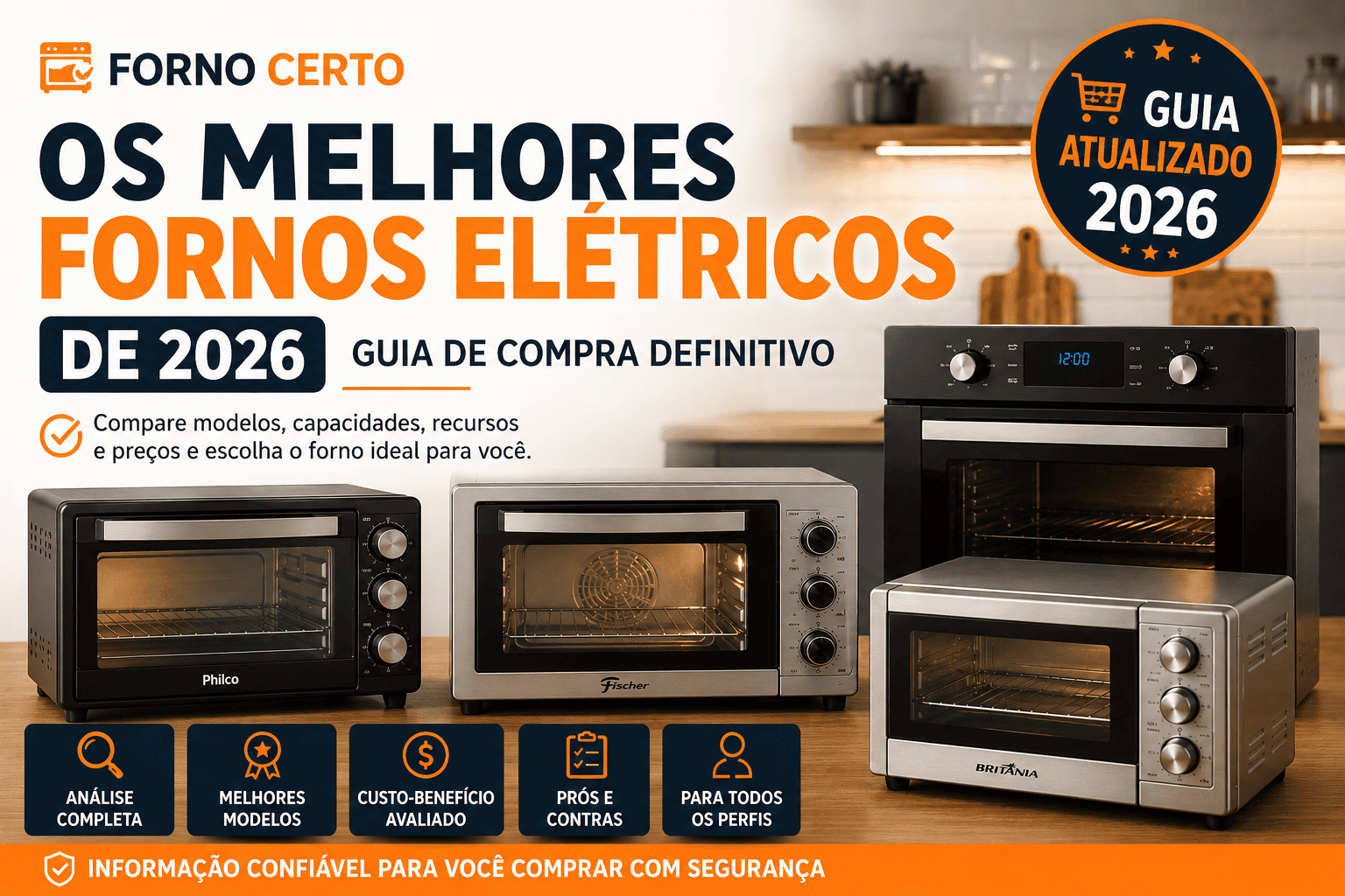 Os 12 Melhores Fornos Elétricos de 2026: Guia de Compra Definitivo