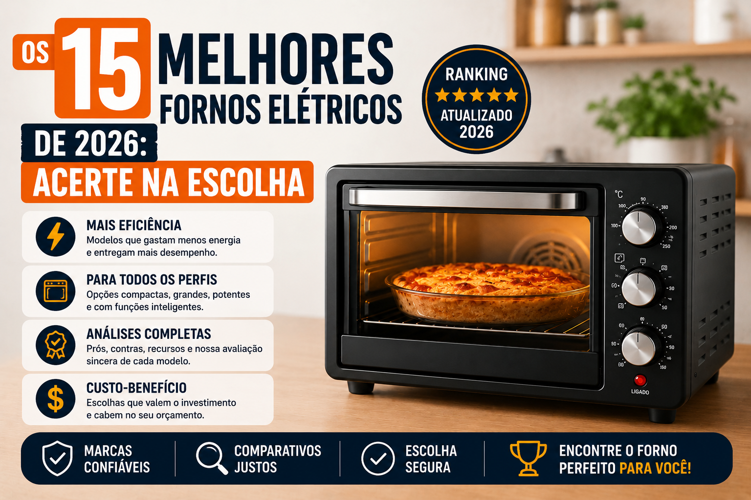 Os 15 Melhores Fornos Elétricos de 2026: Acerte na Escolha