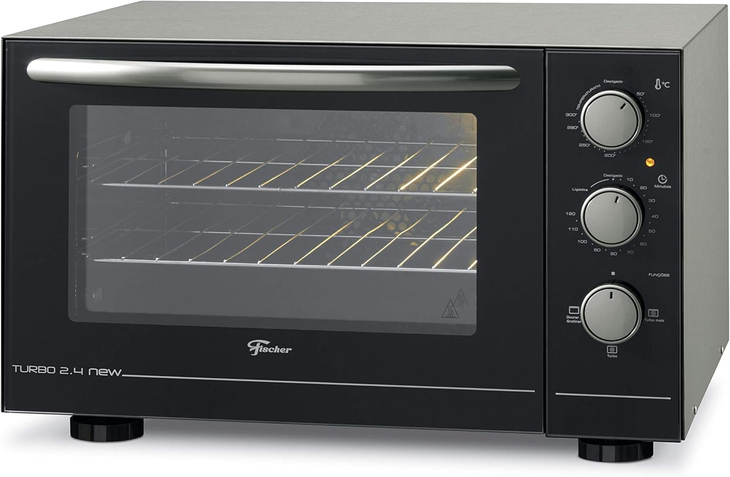 FISCHER FORNO ELÉTRICO BANCADA TURBO 2.4 NEW 48L AÇO PINTADO