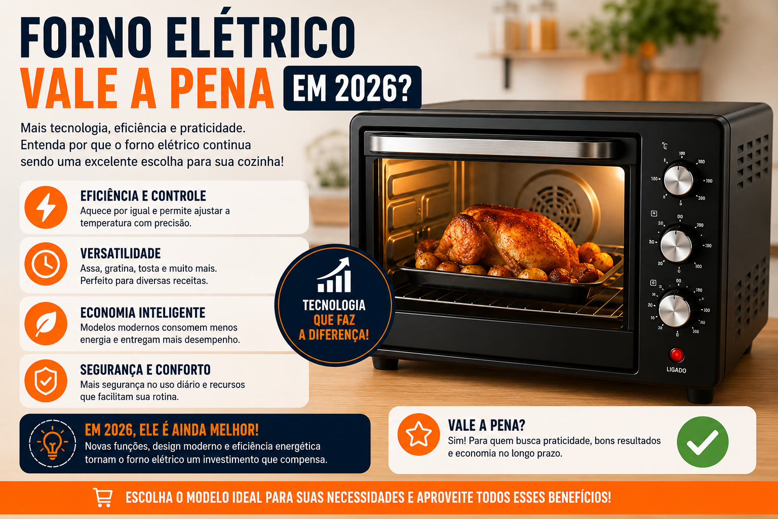 Forno Elétrico Vale a Pena em 2026