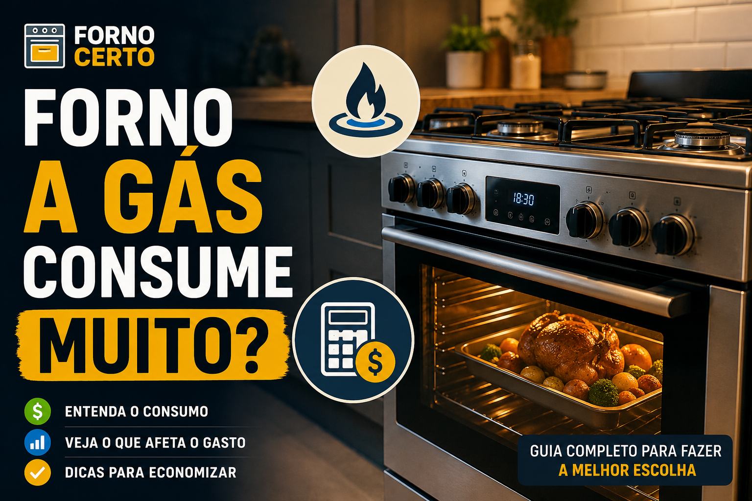 Forno a gás consome muito