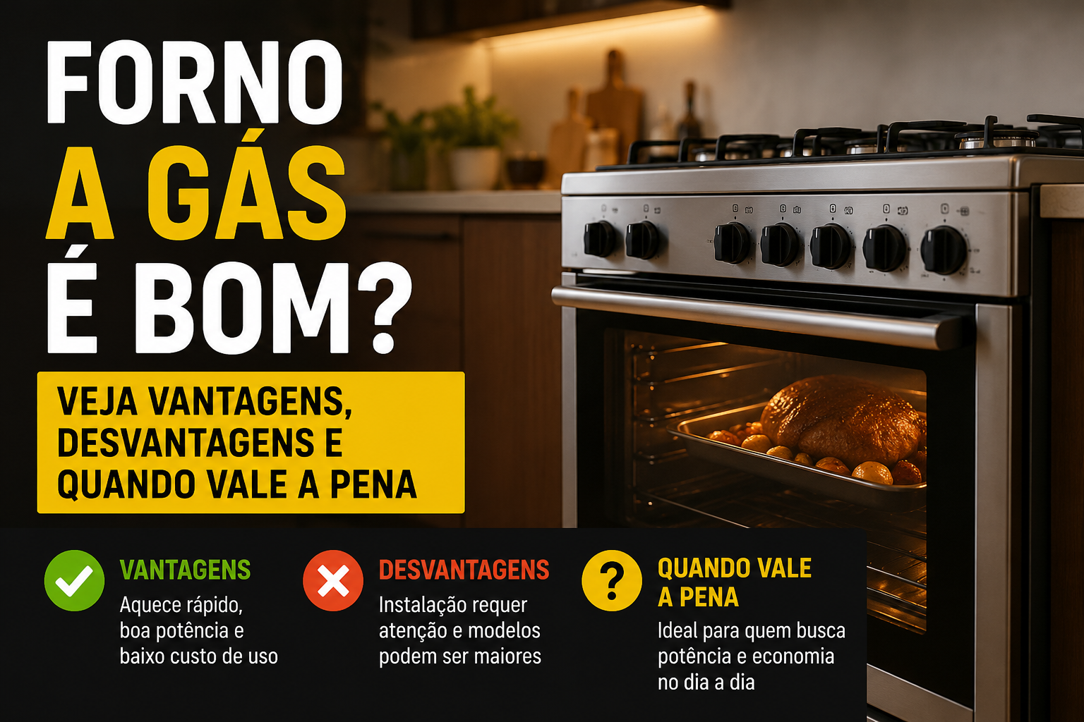 Forno a gás é bom