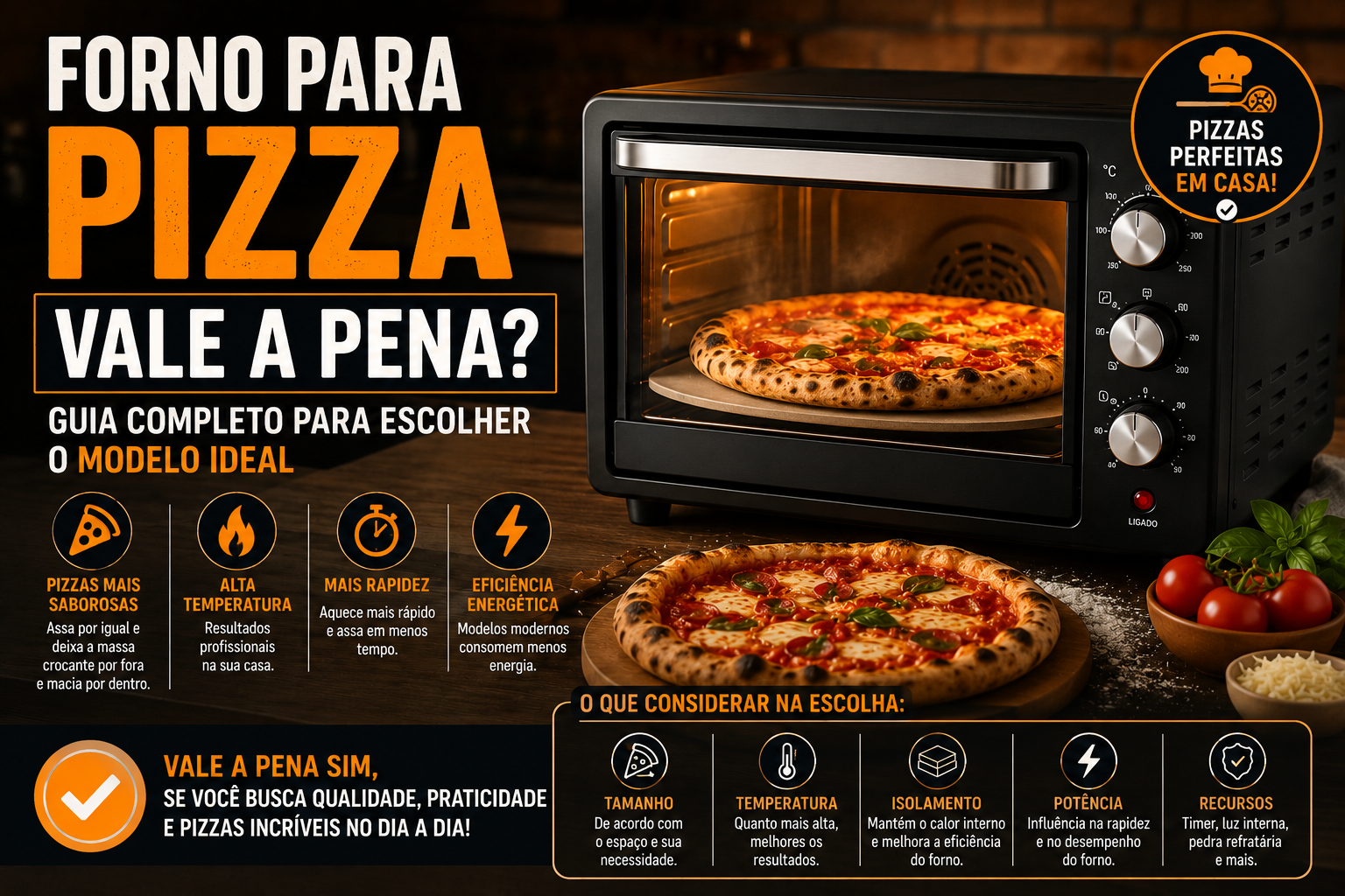 forno para pizza vale a pena