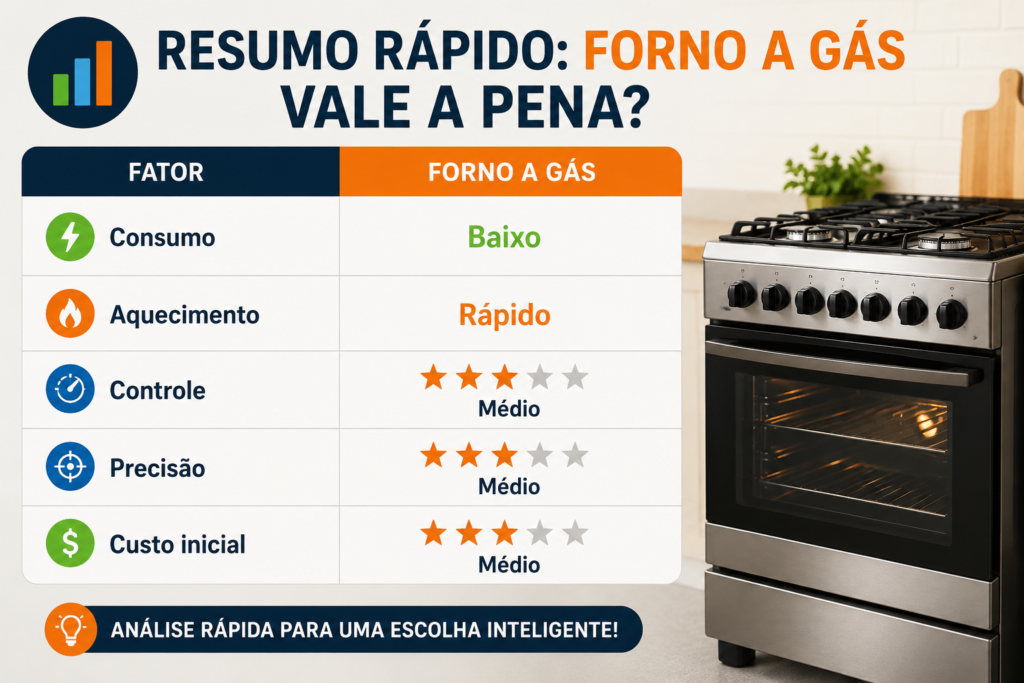 como escolher forno a gás: resumo rápido
