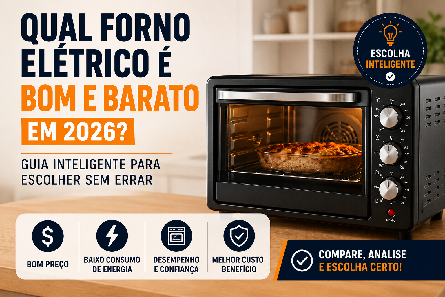 Forno elétrico bom e barato em 2026: veja os melhores custo-benefício