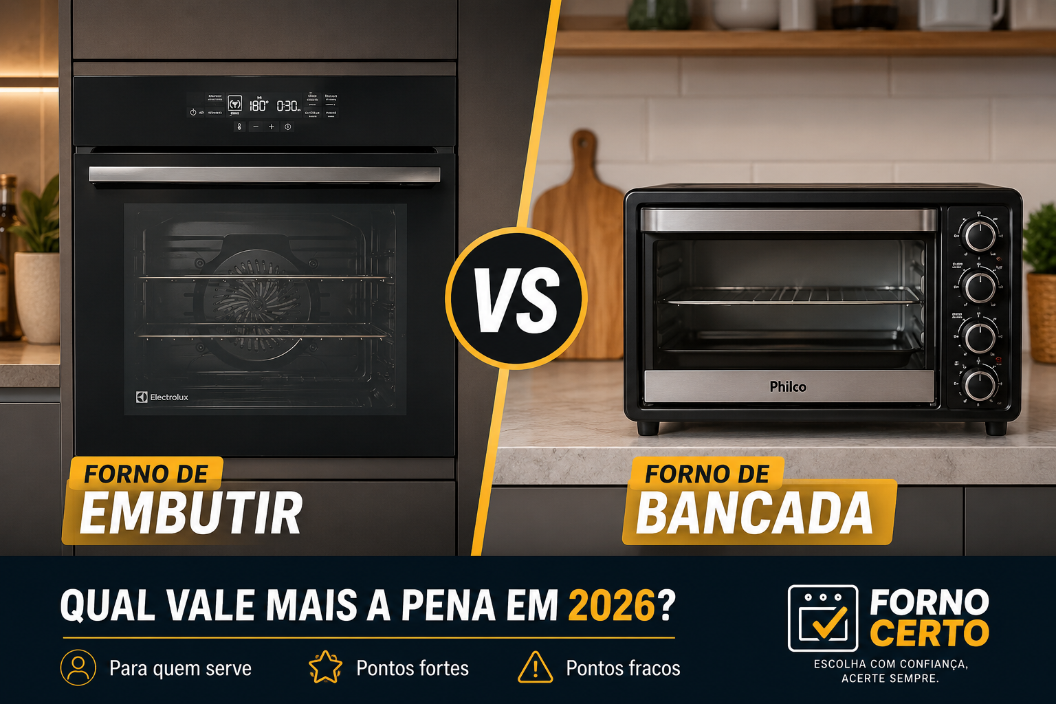 Forno de Embutir vs Forno de Bancada
