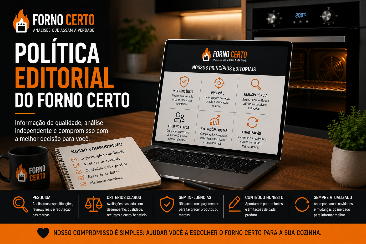 Política Editorial do FORNO CERTO