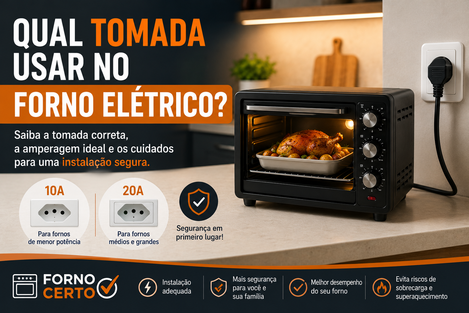 Qual Tomada Usar no Forno Elétrico?