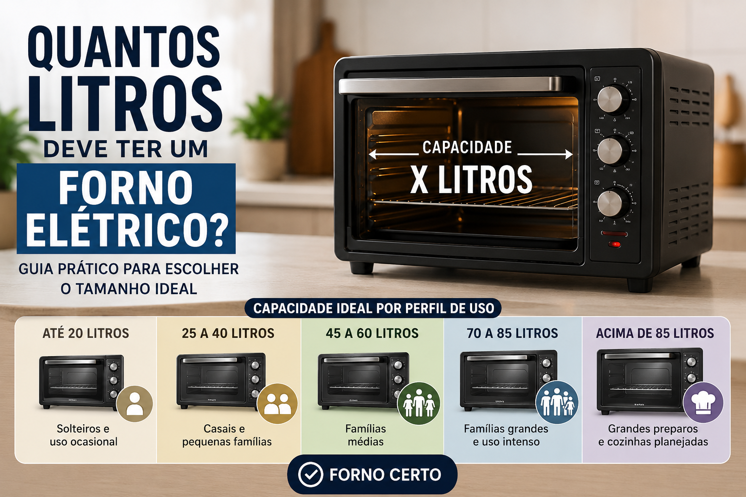Quantos Litros Deve Ter um Forno Elétrico?