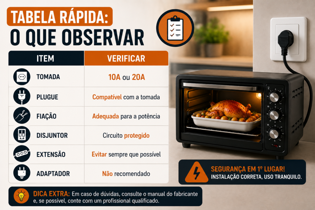Tabela Rápida: O Que Observar