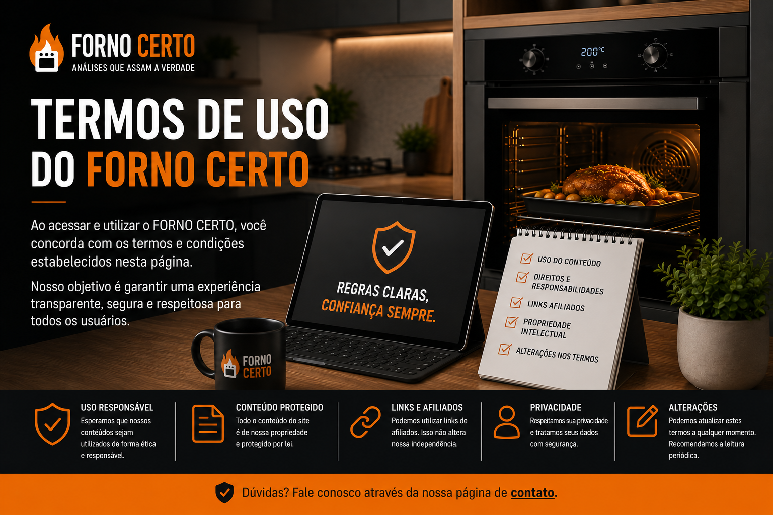 Termos de Uso do FORNO CERTO