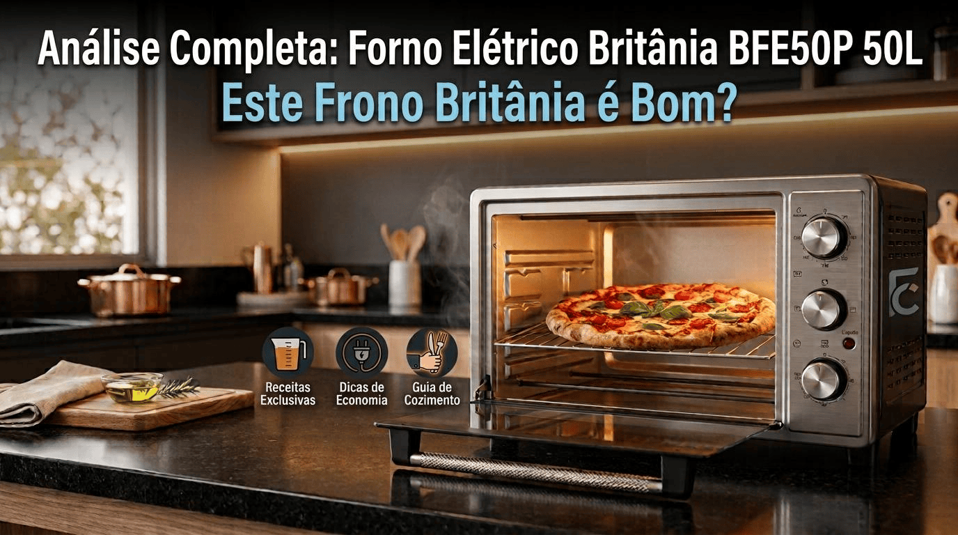 Forno Elétrico Britânia BFE50P 50L é Bom? Análise Completa